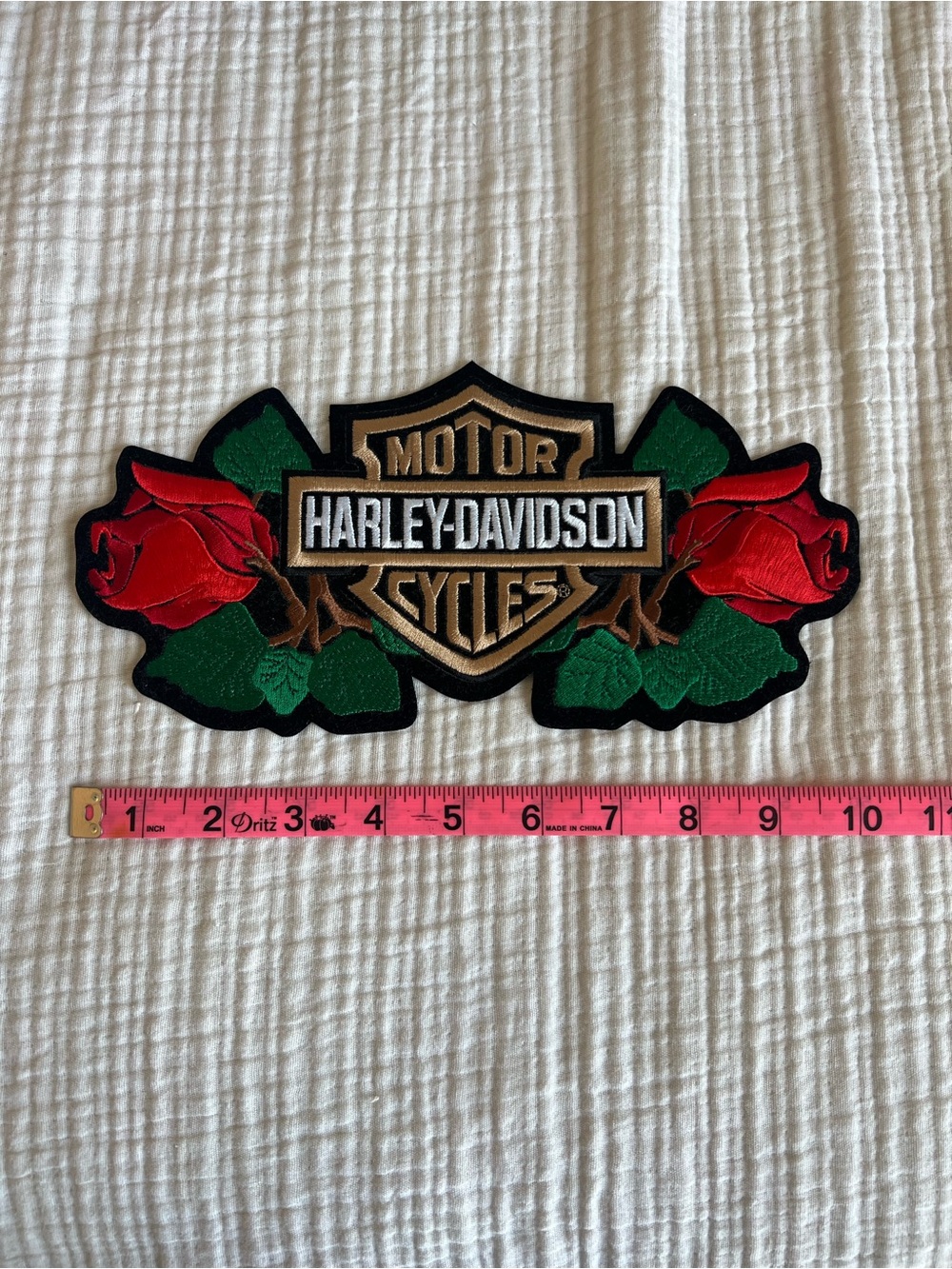 Harley Davidson Roses Patch - Picture 3 of 3